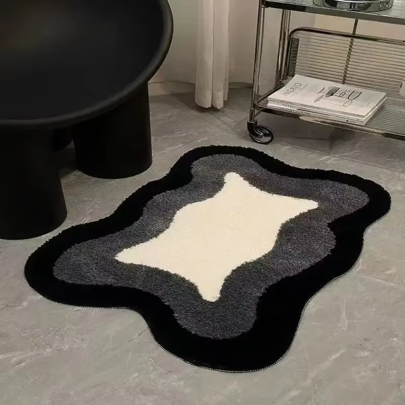 Tapis de sol coordonnants en cachemire absorbant