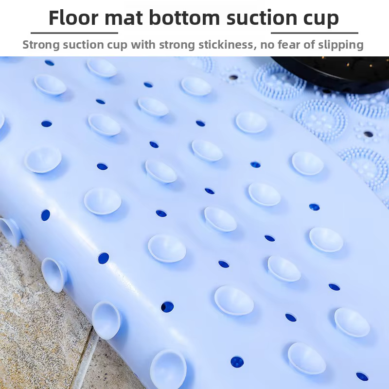 Tapis de salle de bain rond antidérapant