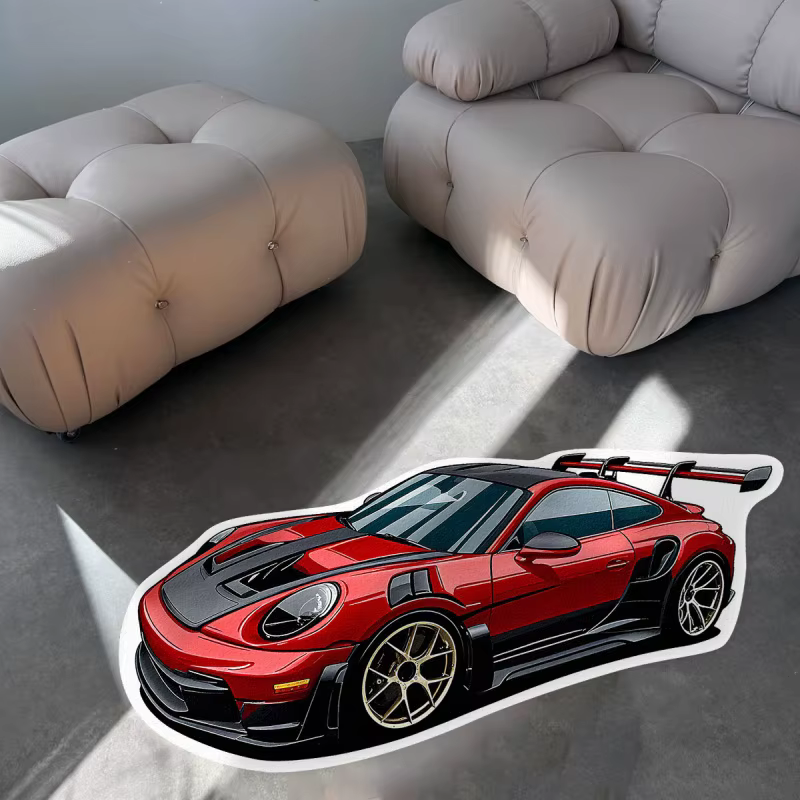Tapis imprimé automobile moderne VIKAMA