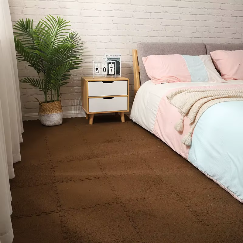 Tapis de verrouillage en peluche épaisse, 30x30x1CM, 10 pièces, pour salon, chambre à coucher, tapis d'exercice, salon, chambre à coucher, tapis rampant