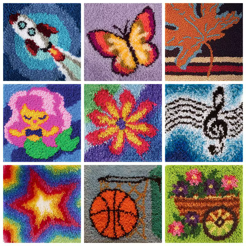 Kit de crochet de tapis de dessin animé décoratif