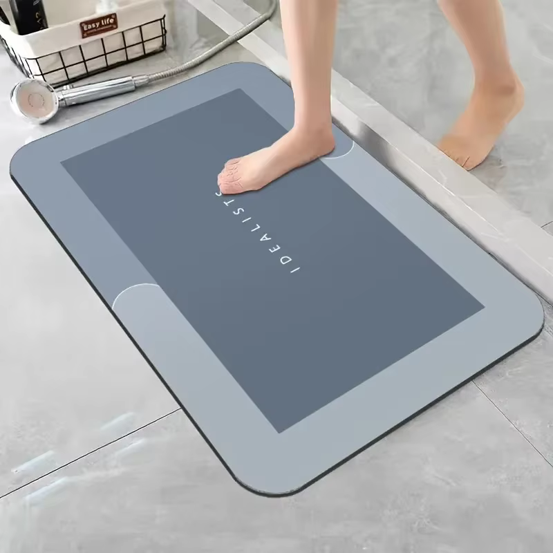 Tapis de bain en terre de diatomée antidérapant