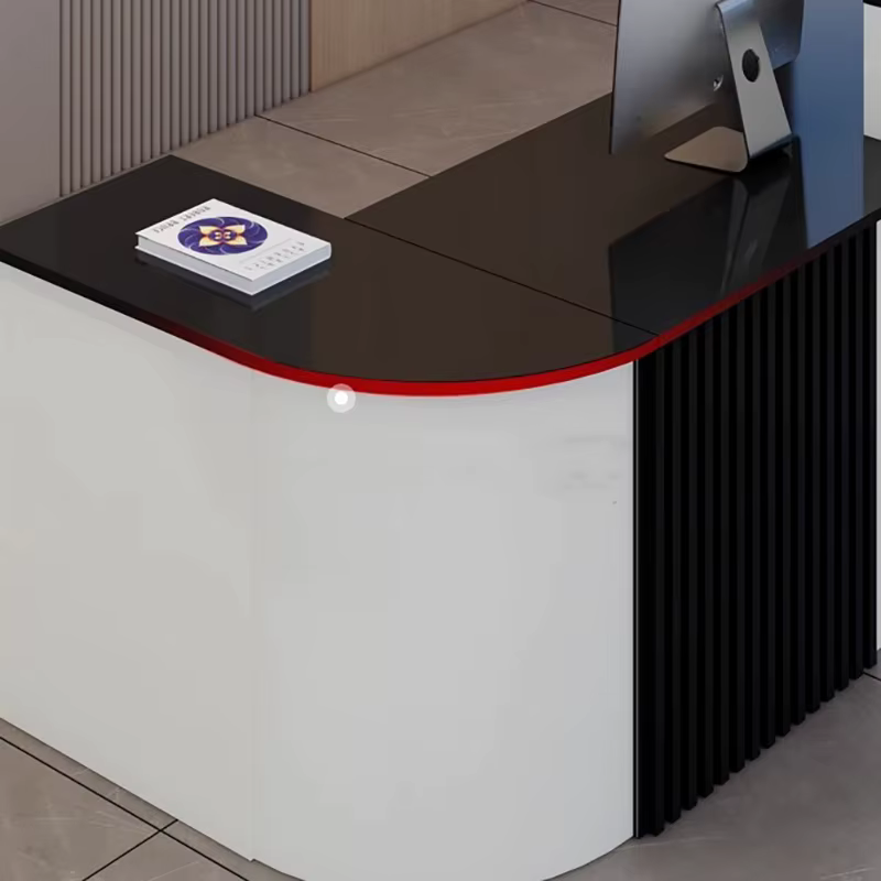 Bureau d'angle personnalisé comptoir De réception Podium petit bureau De réception bureau debout Escritorios De Computadora mobilier De bureau