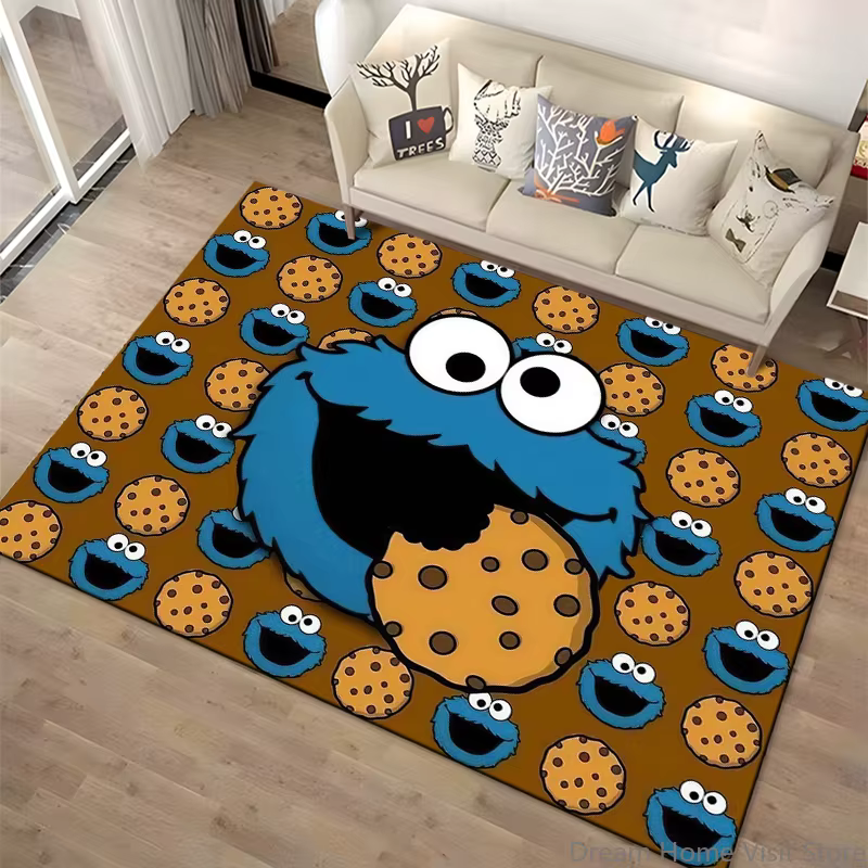 Tapis décoratif 15 tailles S-Sesame S-Street pour salons
