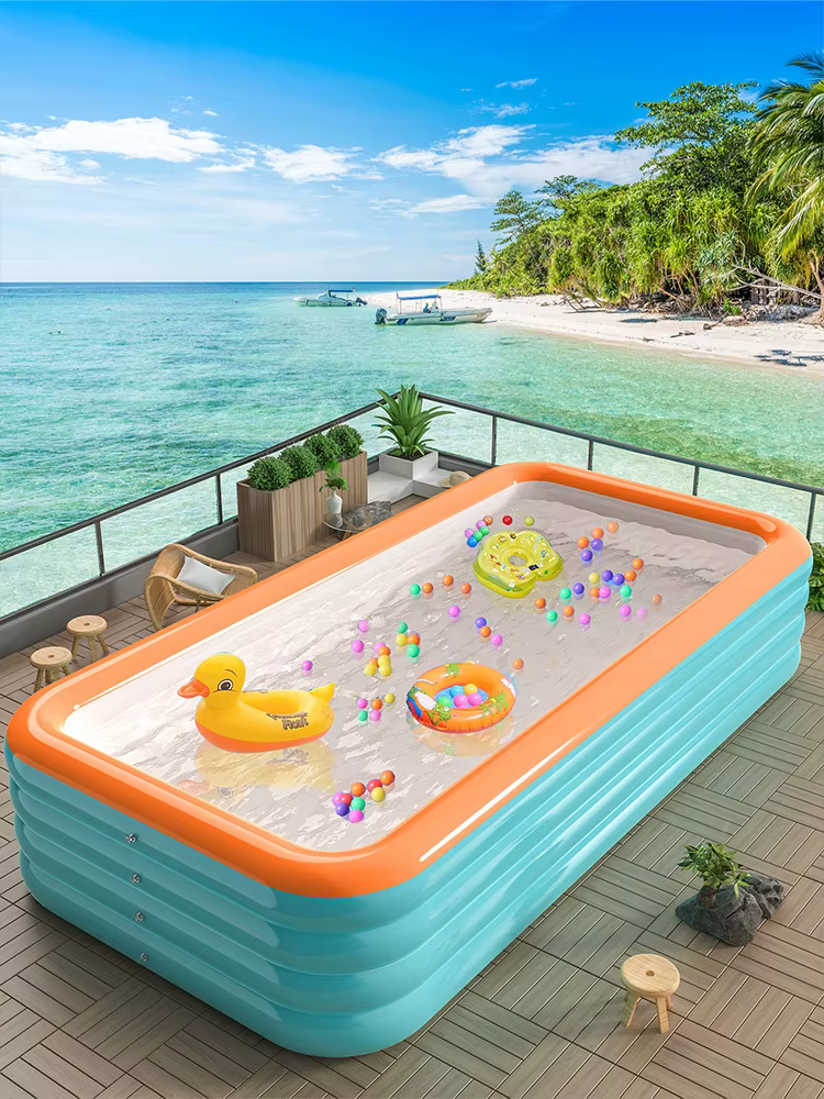 Piscine gonflable en PVC épaissi, écologique, exclusive transfrontalière, grande piscine pour adultes, piscine extérieure domestique