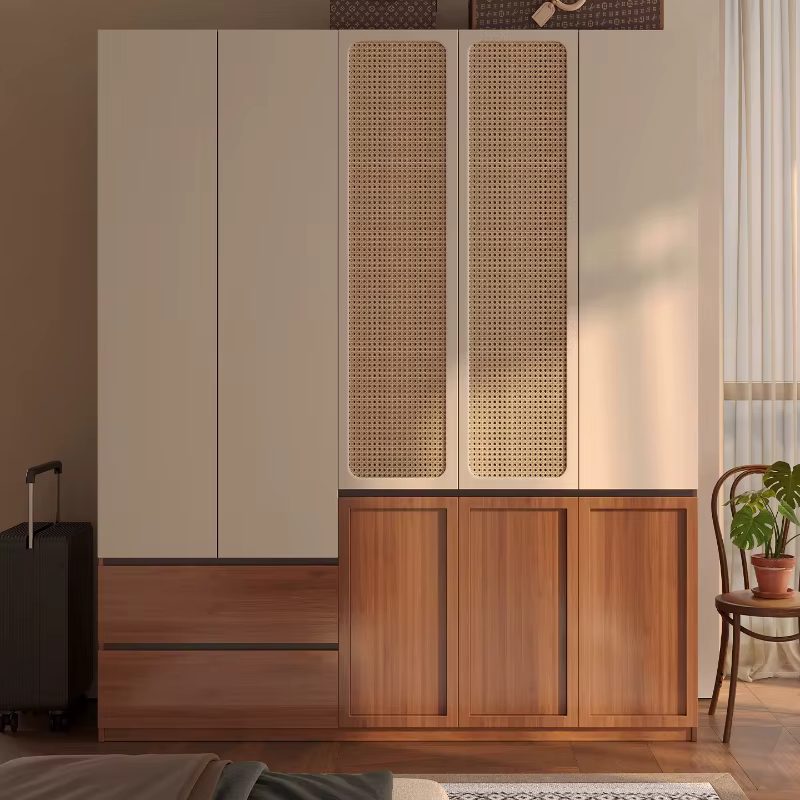 Tiroir de rangement pour vêtements, armoire en bois massif blanc, organisateur de garde-robe de Chambre à coucher, grand Rangement robuste, meubles de Salon