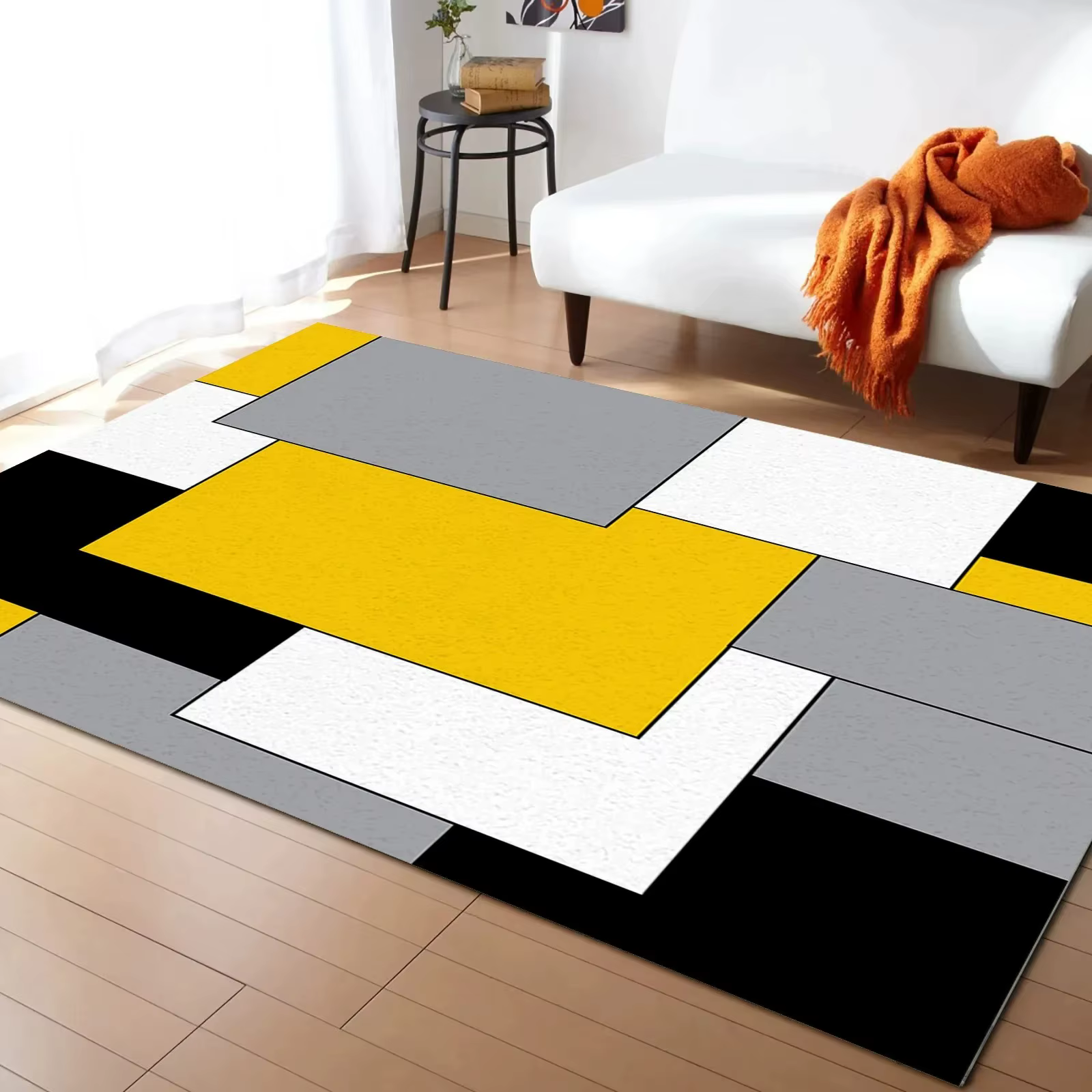 Tapis de Sol Géométrique Coloré