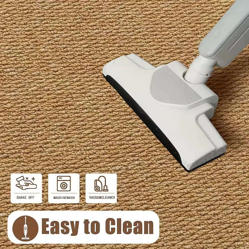 Tapis en faux sisal, tissé texturé