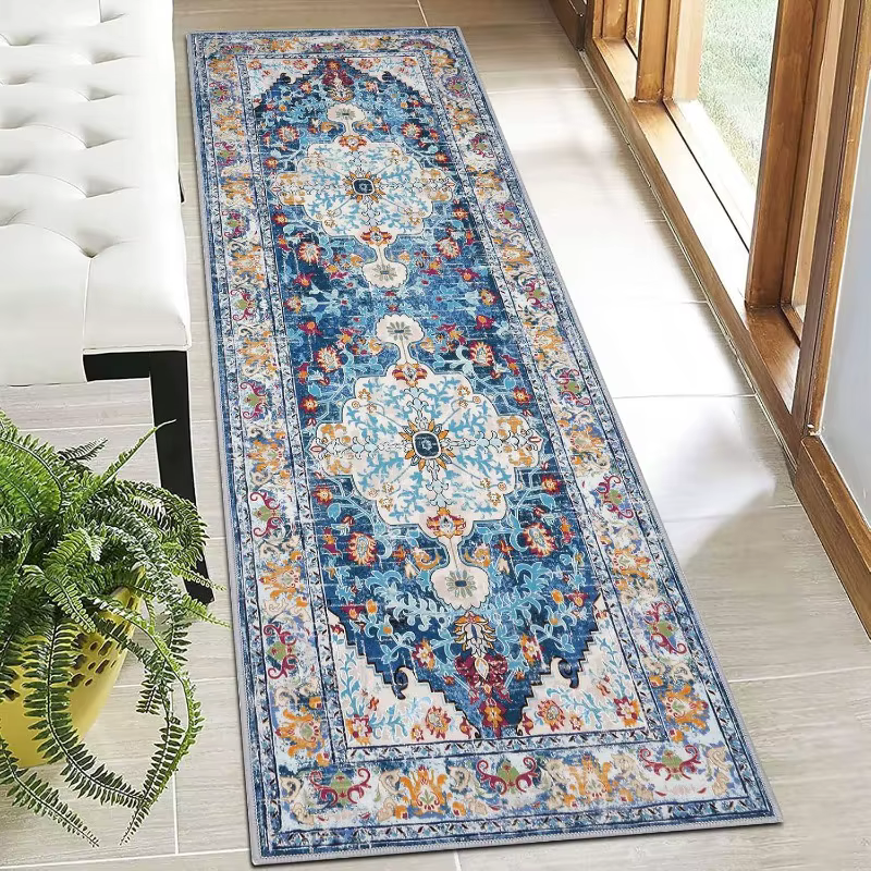 Tapis de couloir Boho, Style ethnique Vintage