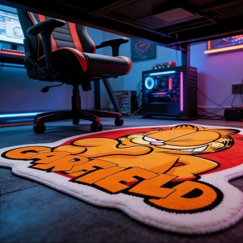Tapis mignon de dessin animé Garfield
