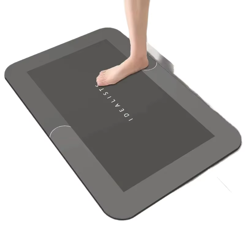 Tapis de bain en diatomite super absorbant