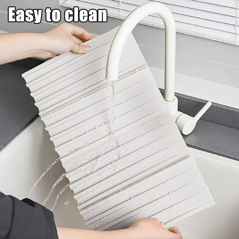 Tapis de drainage carré en silicone pour comptoirs de cuisine