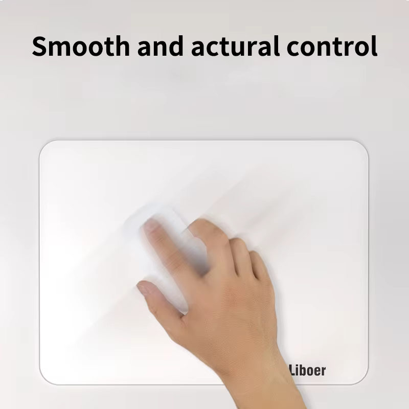 Grand tapis de souris en verre imperméable, antidérapant, pour le jeu et le bureau, accessoires de clavier