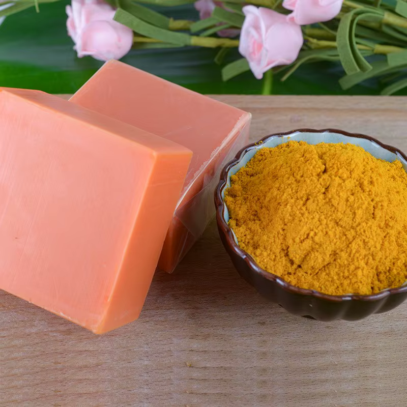 Savon au curcuma pur naturel 100g, savon aux huiles essentielles, savon artisanal pour le nettoyage, le bain, le nettoyage en profondeur, les soins de la peau, l'hydratation