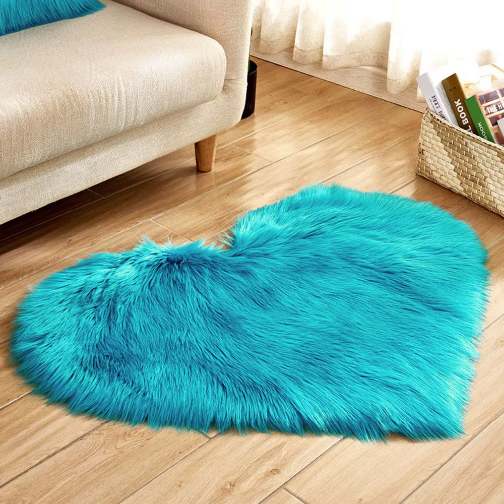Tapis Antidérapant en Fausse Fourrure