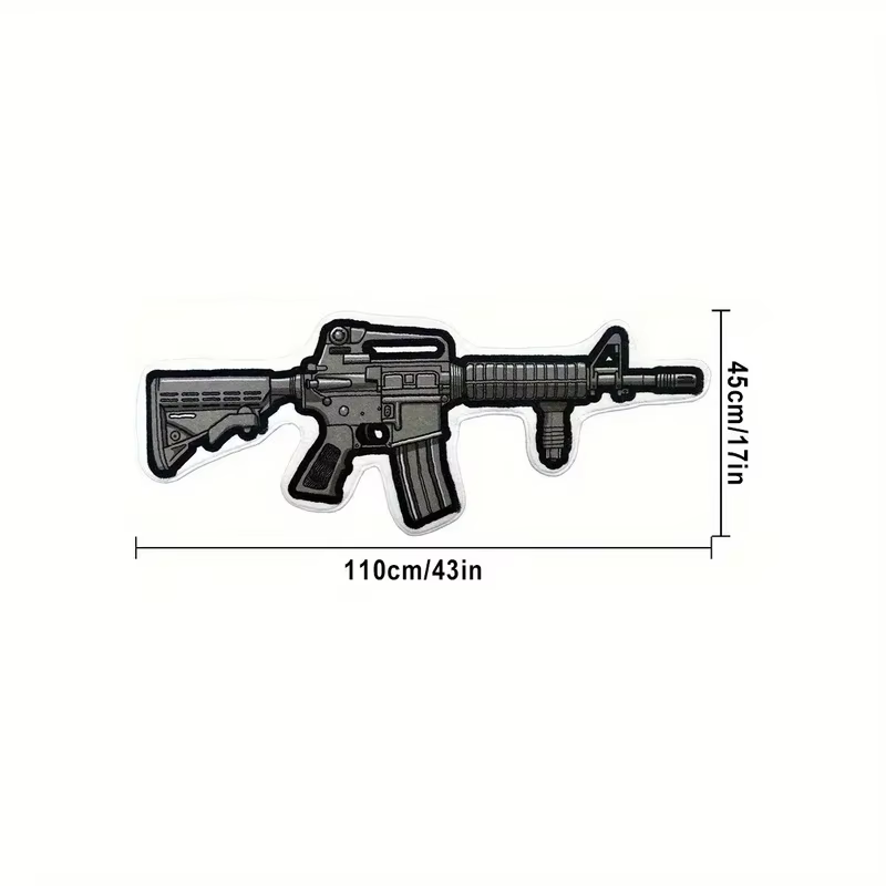 Tapis VIKAMA de style américain à motif de pistolet : antidérapant