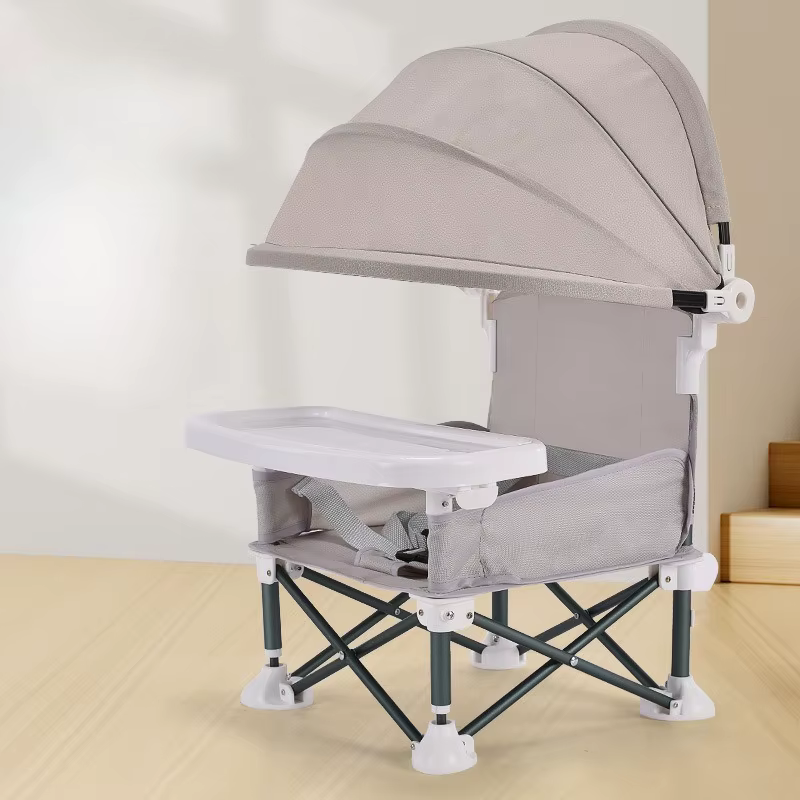 Chaise portable pour enfant, pliable, pour intérieur et extérieur, siège pour enfant, tabouret de repas haut avec plateau amovible, meubles de voyage et de camping