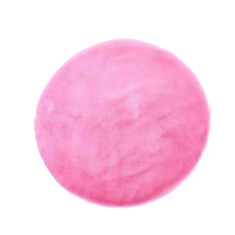 Tapis rond coloré Shaggy pour salon
