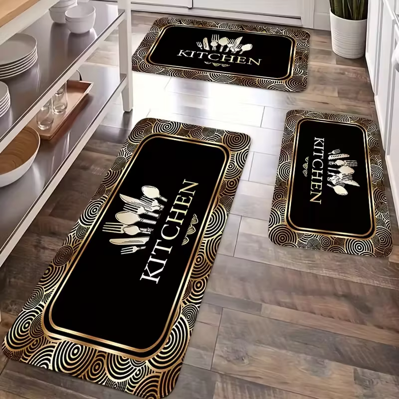 Tapis de sol de cuisine antidérapant adapté aux pieds