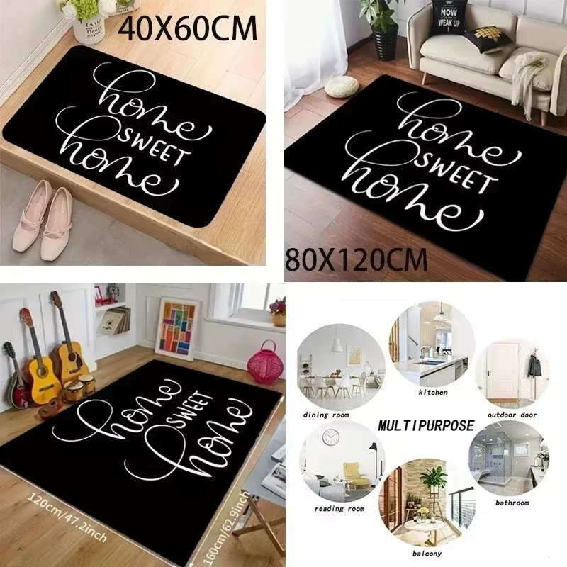 Tapis damier multicolore rétro Funky pour salon