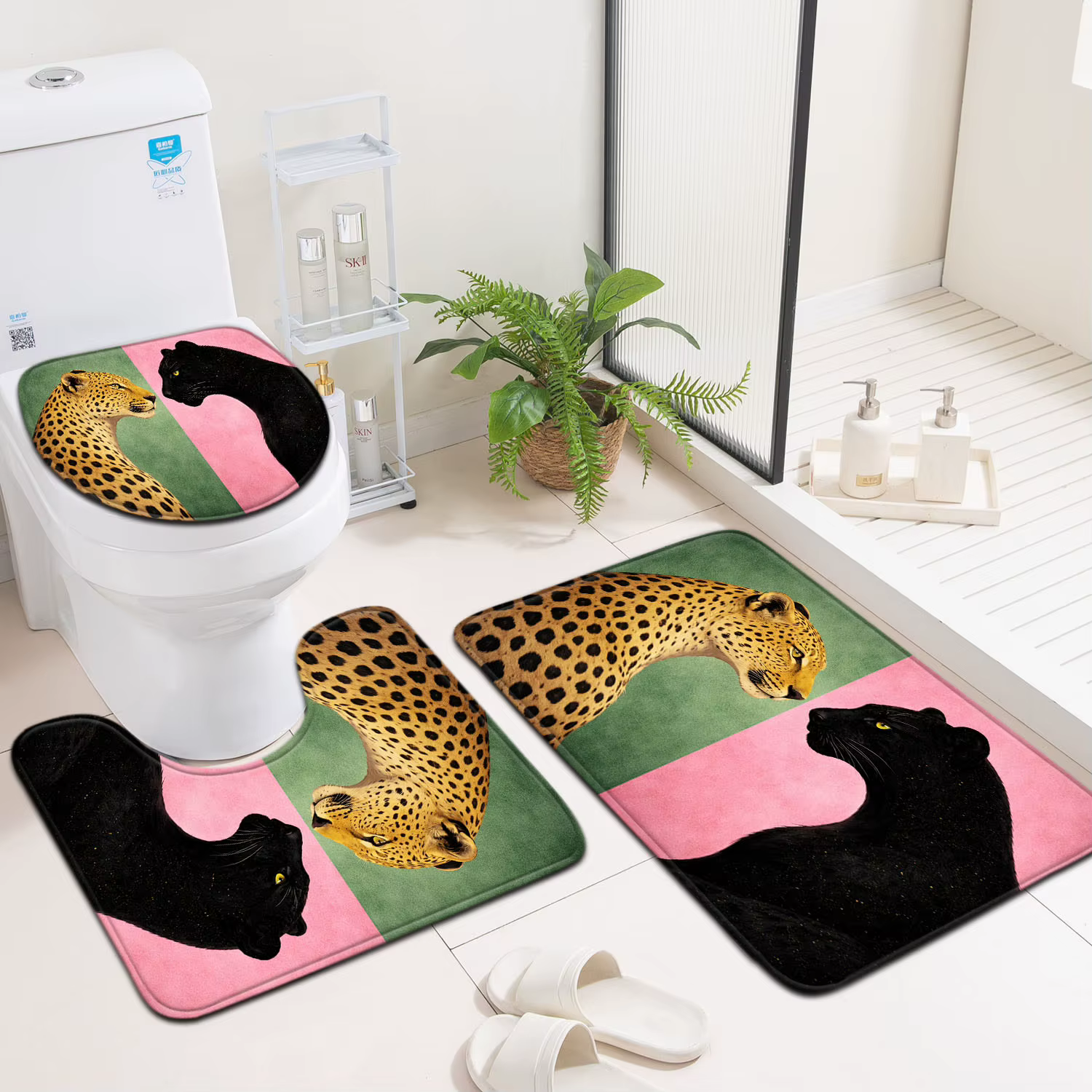 Ensemble de 3 tapis de salle de bain