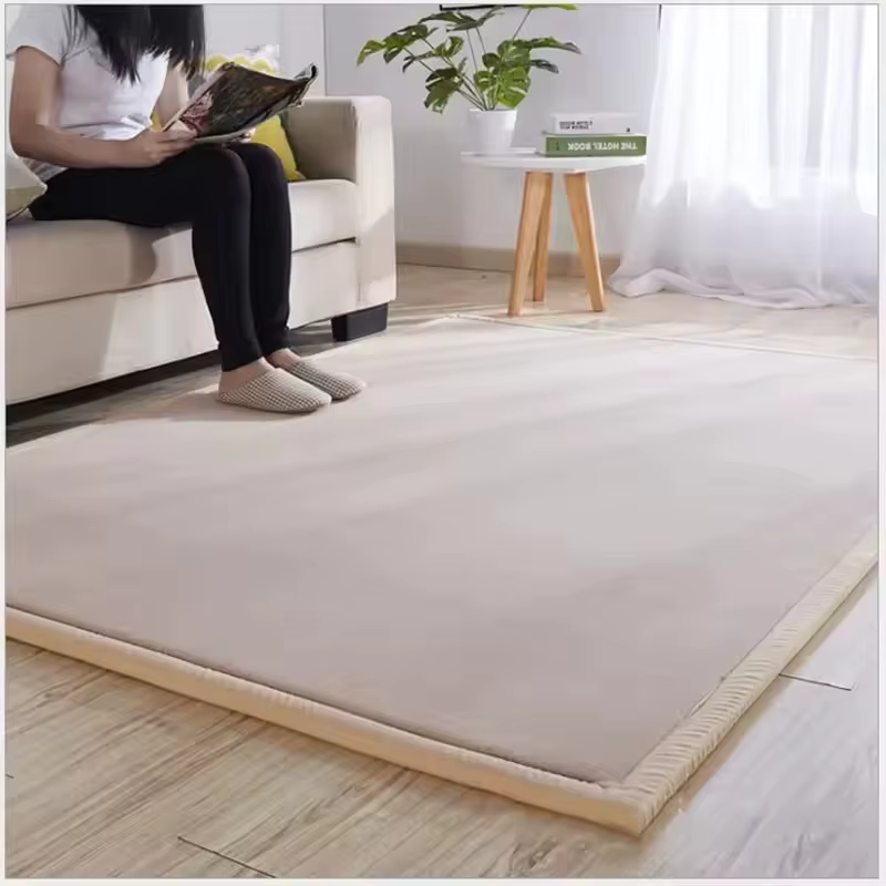 Tapis antidérapant rembourré en velours corail épais 3cm