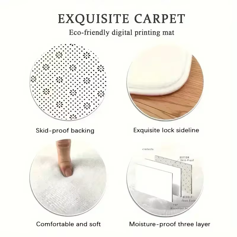 Tapis de zone florale vintage