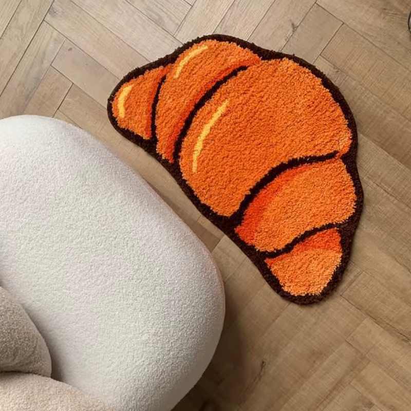 Tapis en Forme de Croissant pour Salon