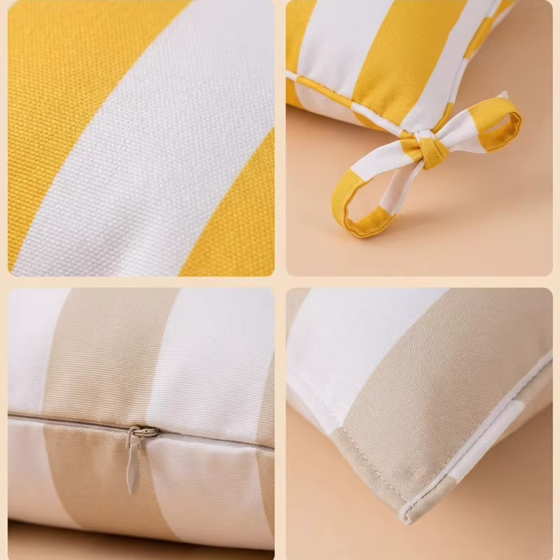 Housse de coussin imperméable d'été pour l'extérieur