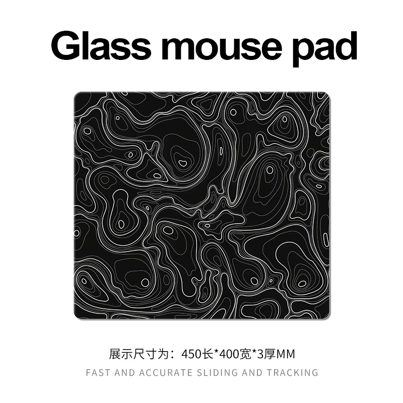 Tapis de souris de jeu en verre photovoltaïque XXL, Surface trempée de grande taille pour FPS eSports, tapis de bureau professionnel Ultra-lisse
