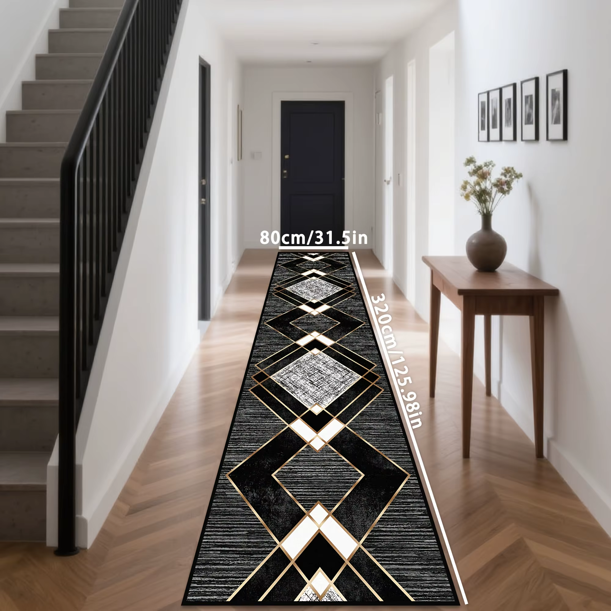 VIKAMA – tapis crâne noir