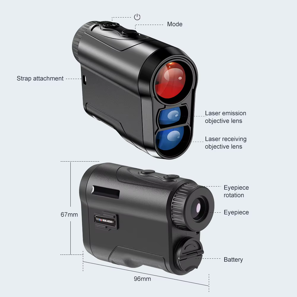 Télescope télémètre Laser, mesure de Distance portative de haute précision, règle électronique infrarouge, équipement de Golf en plein air