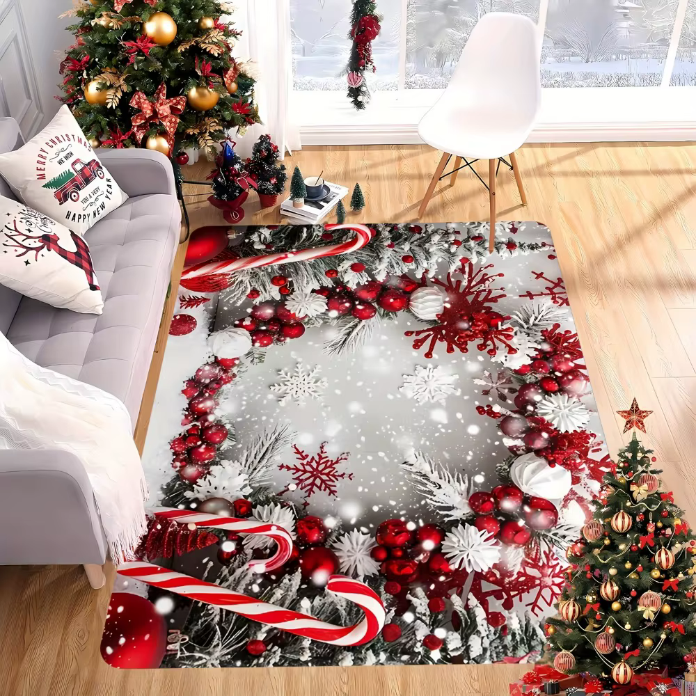 Tapis décoratif sur le thème de Noël pour salons