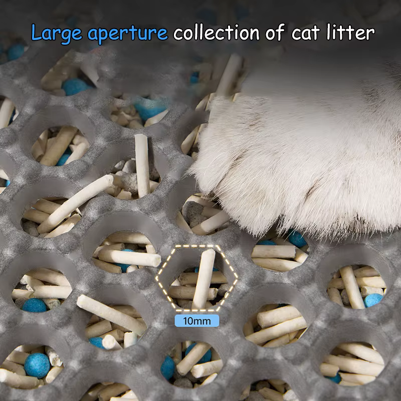 60CMX90CM tapis à litière pour chat imperméable Double couche bac à litière pour animaux de compagnie tapis de toilette pour animaux de compagnie tapis pour chat anti-dérapant sable chat tapis lavable