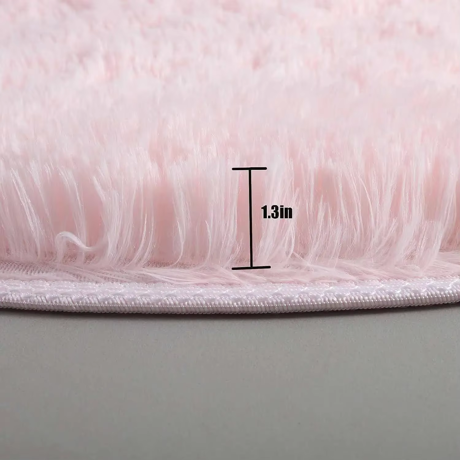 Tapis rond en peluche Super doux