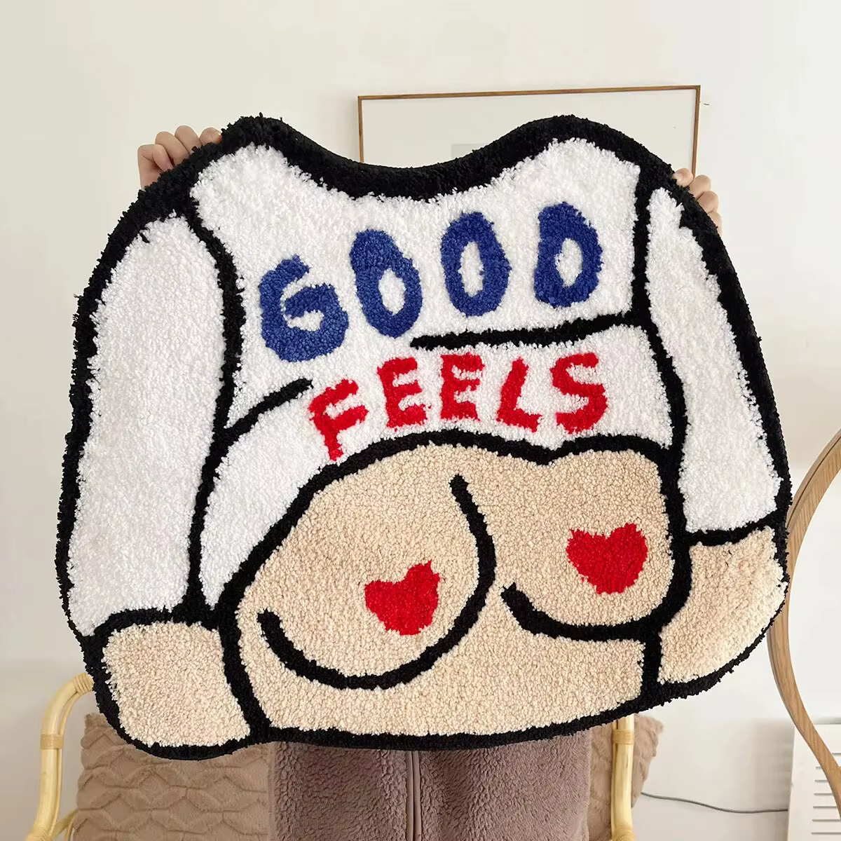 Tapis Tufté en Polymères de Bain