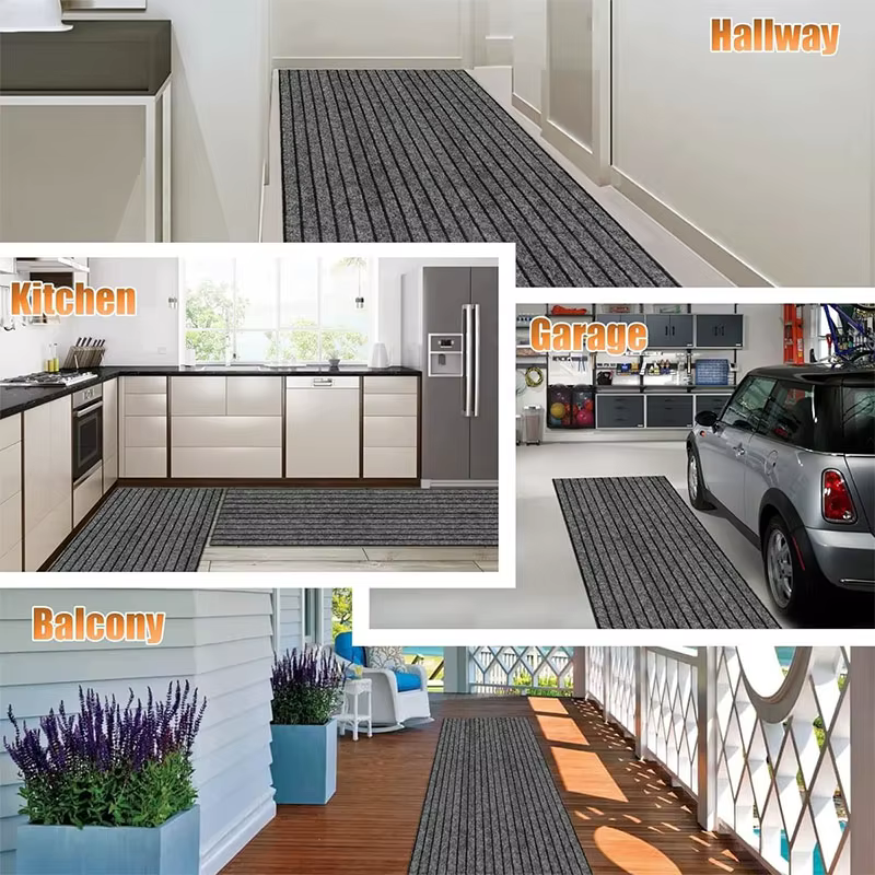 40 cm x 3 m bricolage couleur unie rayé cuisine porte tapis