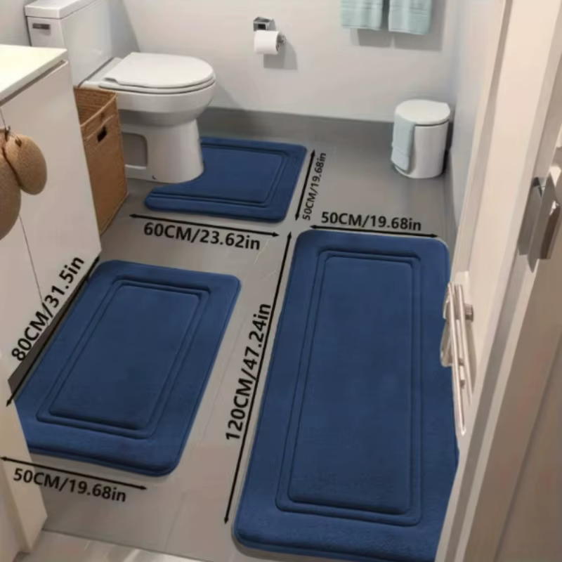 Ensemble de tapis de bain 3 pièces