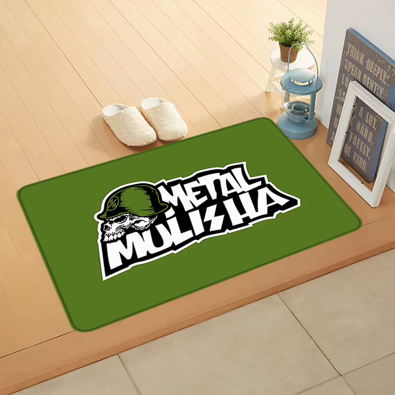 Paillasson d'entrée de maison, tapis de couloir en métal Mulisha, tapis de salon, de salle de bain, de sol, antidérapant, décoration de maison