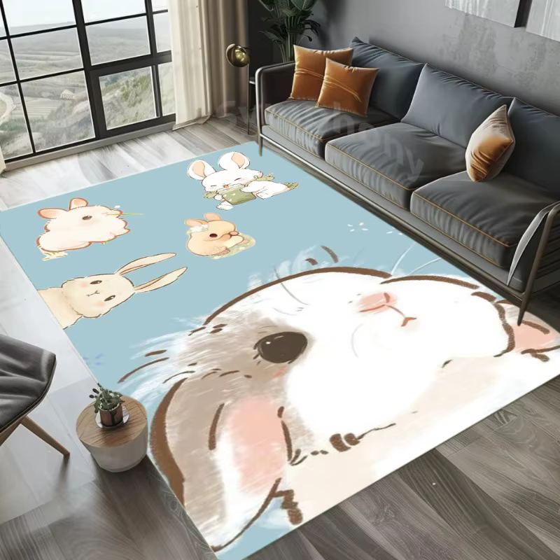 Tapis de petit déjeuner lapin