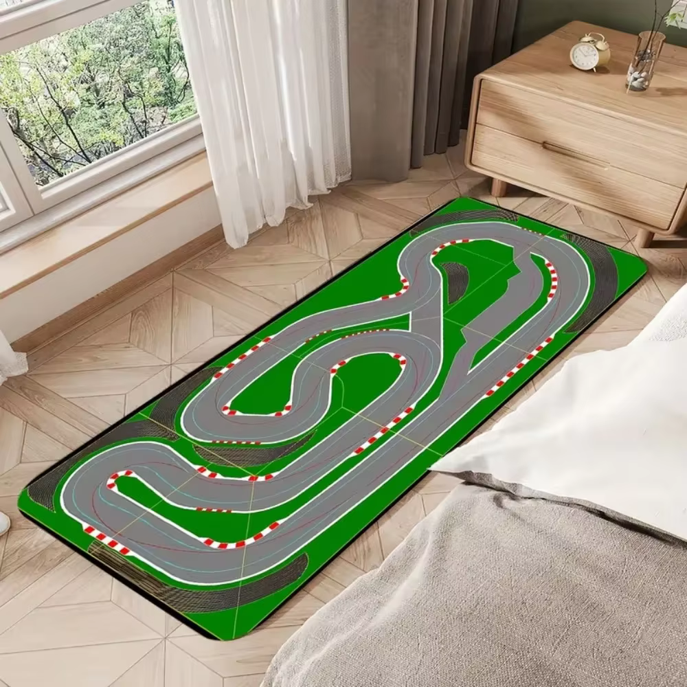 Tapis de piste de course moderne – Tapis d'entrée lavable en machine