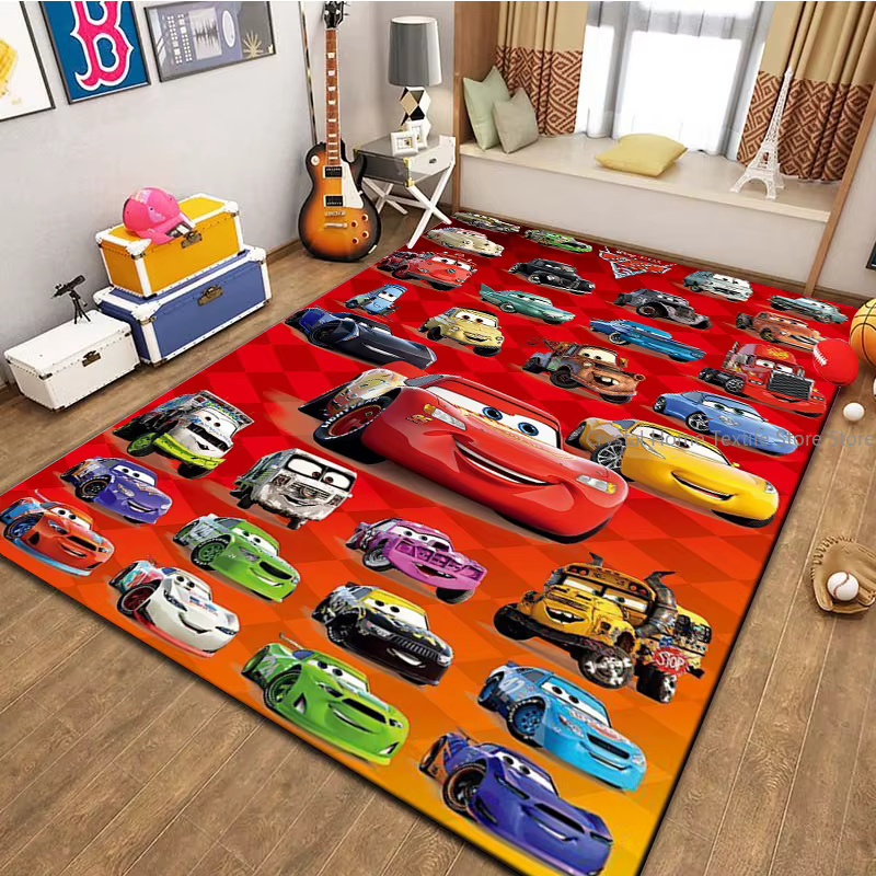 Tapis de sol Cars McQueen Motorway pour salon