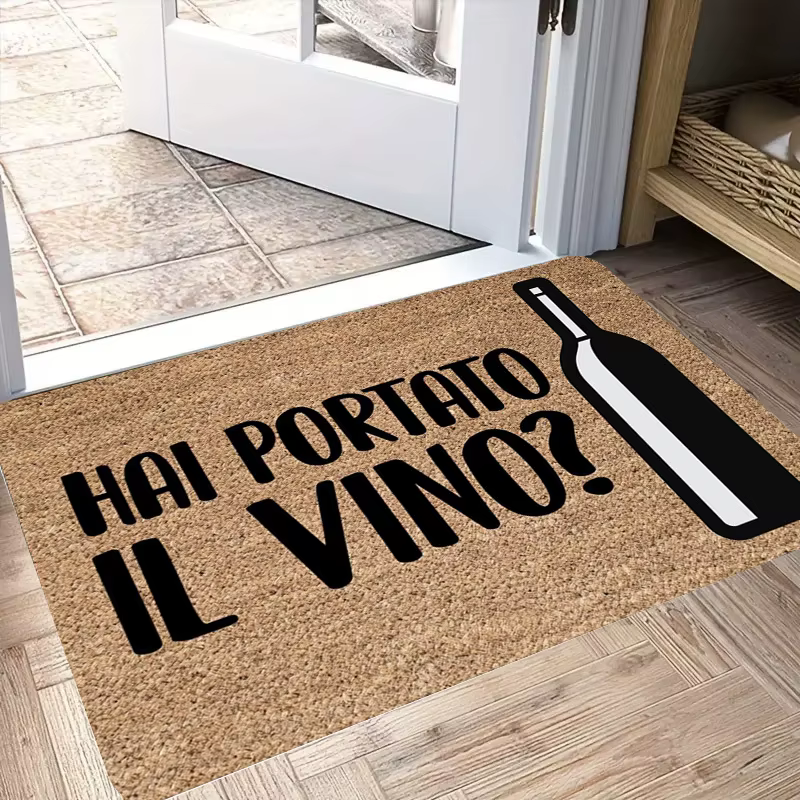 VIKAMA Tapis d'extérieur humoristique à thème italien