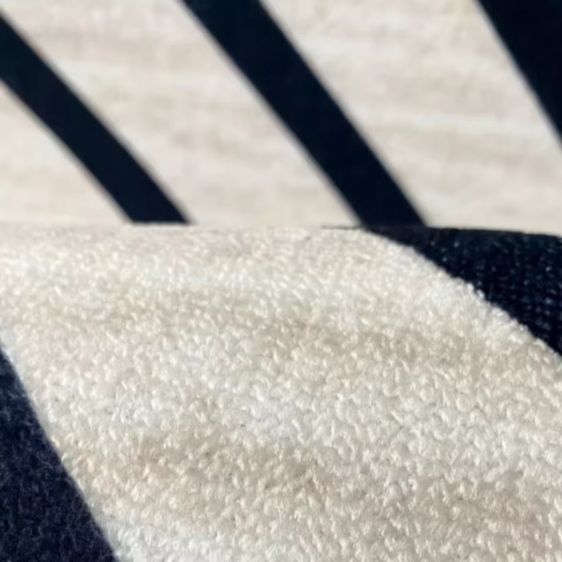 Tapis rond de luxe léger pour décoration de chambre à coucher