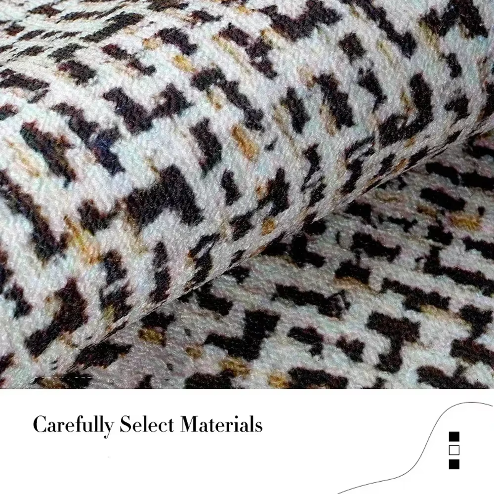 VIKAMA boucle Pile luxe cercle velours chaise ronde tapis chambre