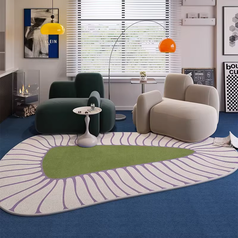 Tapis de salon résistant aux taches et à l'usure