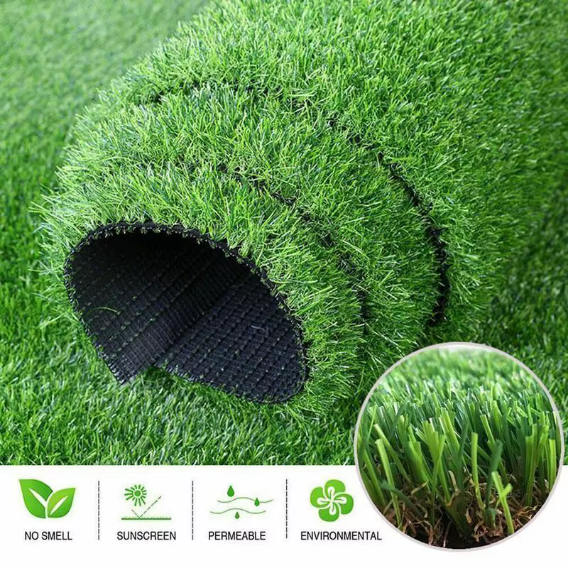1/5/10 pièces gazon artificiel herbe pelouse réaliste tapis synthétique lavable