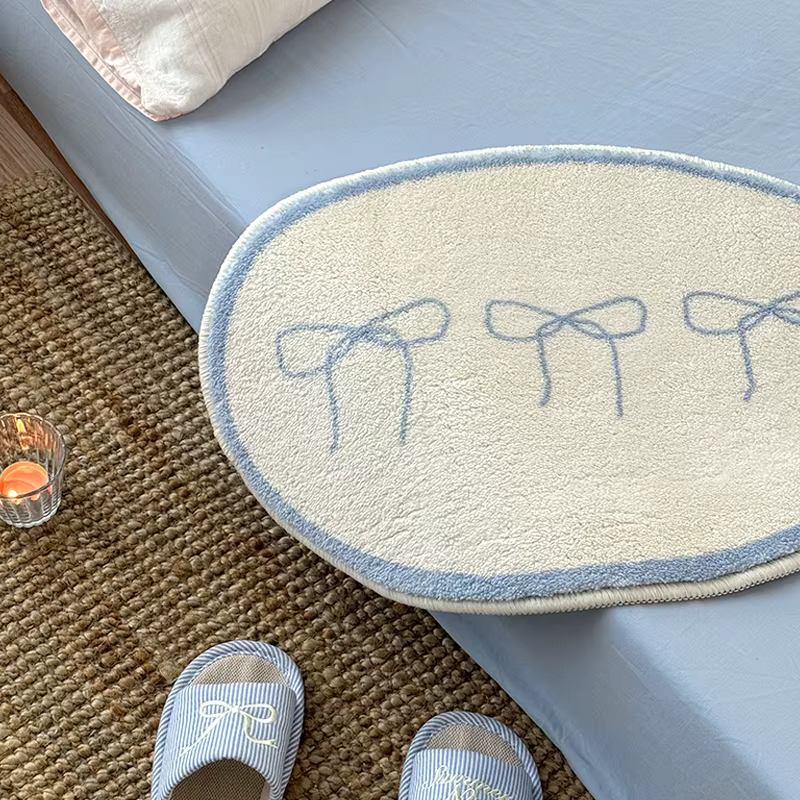VIKAMA coréen maison tapis salle de bain Imitation cachemire fil Super fin absorbant anti-dérapant et résistant à la