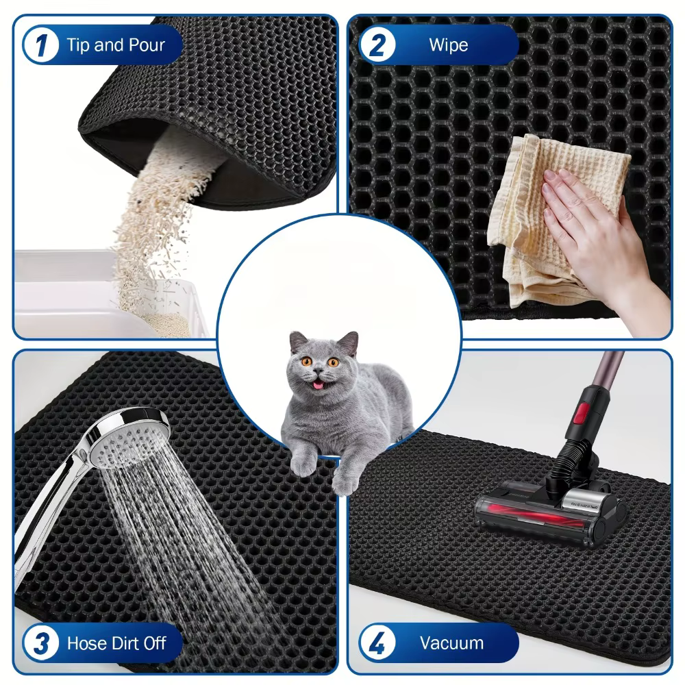 Tapis de litière pour chat