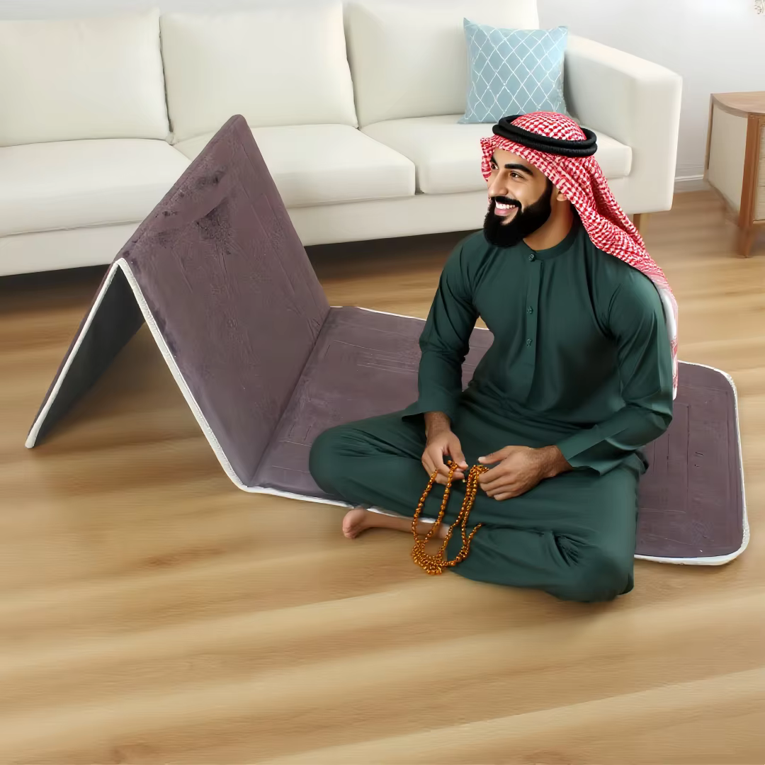 Tapis de prière avec soutien du dos